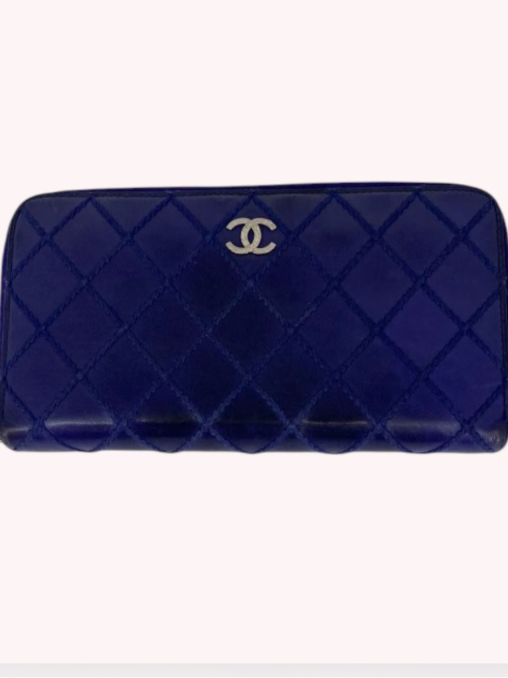 🪻🪻🪻 Chanel Indigo Wild Stitch Wallet  w COA 🪻🪻🪻